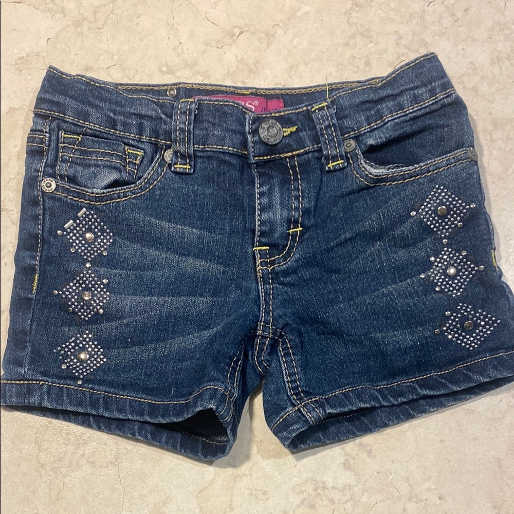 Vigoss Kids Denim Shorts with Studded Design